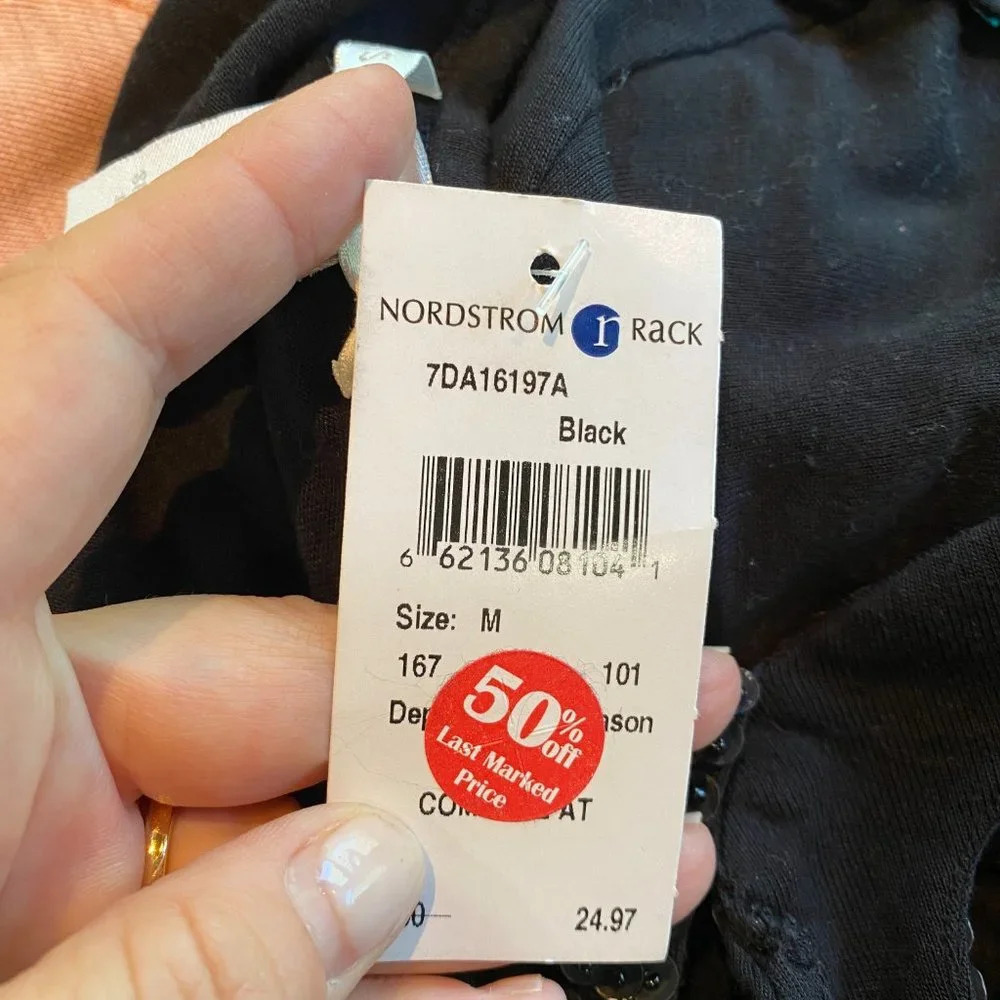 NWT Design History Sequined Knit Stretch Halter - size M - Picture 5 of 5